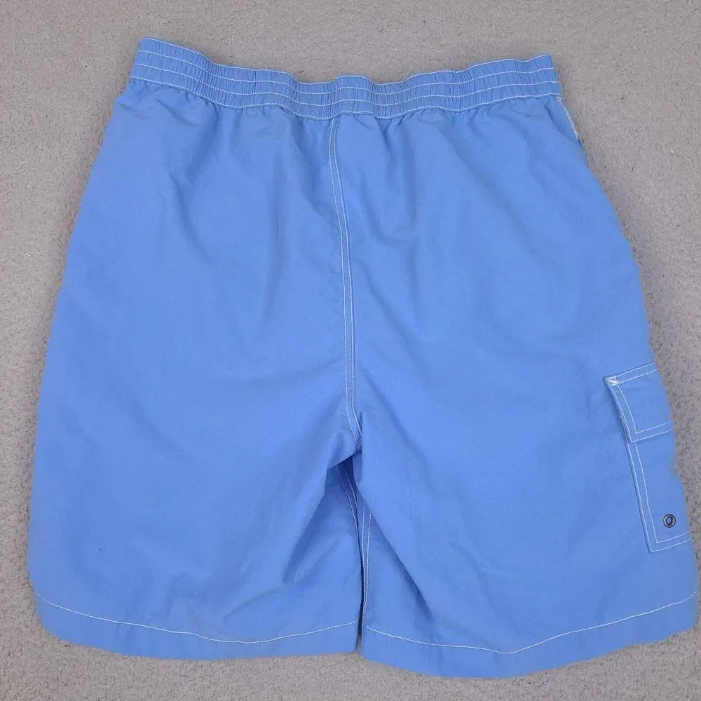 Vtg Polo Ralph Lauren Swim Trunks Shorts Mens Medium 32‎ Waist Blue Mesh Lined